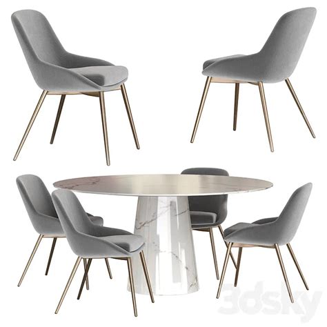 Low silla tapizada set by KENAY 3DS Max Model – 3DSky Model Free