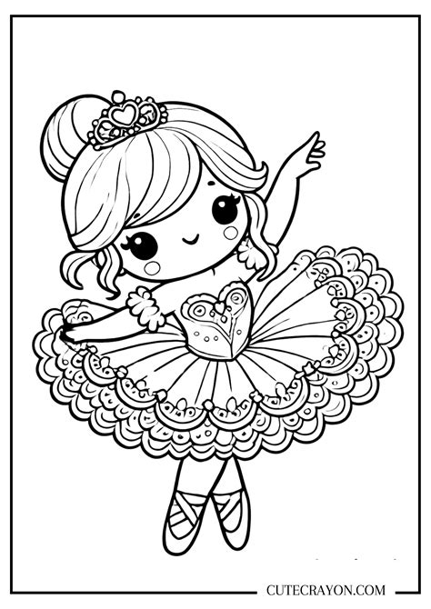 Ballerina Princess Coloring Pages