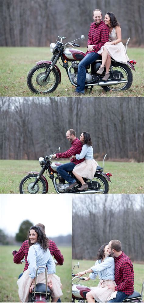 engagement photos motorcycle