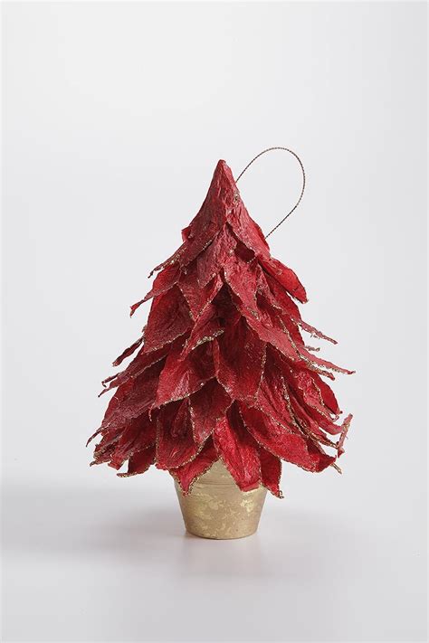 Zodax Natural Leaf Tree on Pot - Red (Medium) : Amazon.in