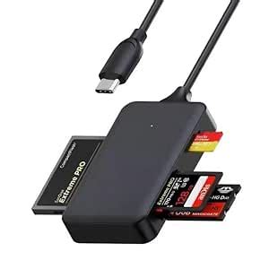 WISTAR Type C 4 in 1 Card Reader 5Gbps Memory Smart Card Reader SD TF ...