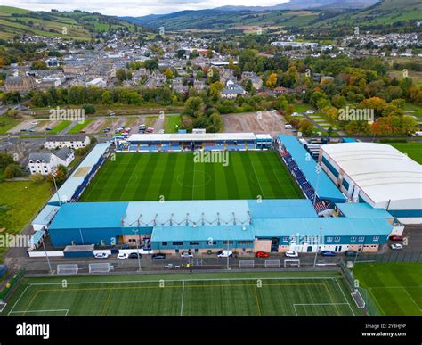 Aerial view from drone of Victoria Park, ( Global Energy Stadium) home ...