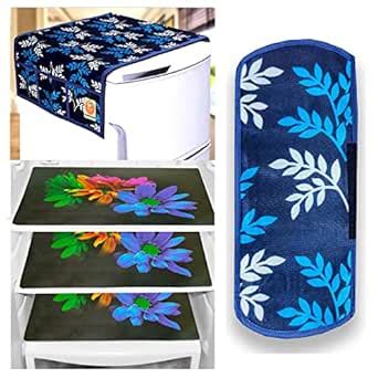 KANUSHI Industries® 1Pc Fridge Cover for Top with 6 Utility Pockets ...