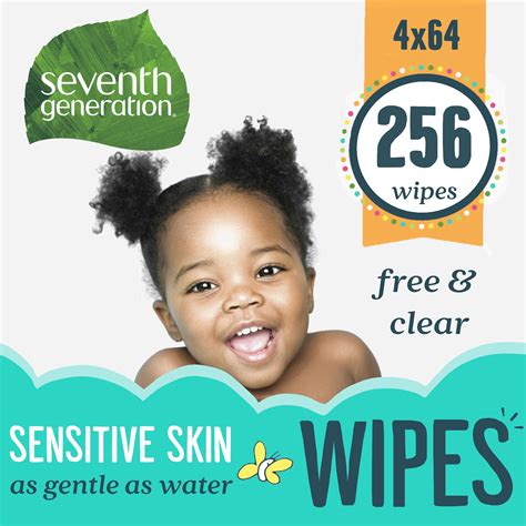 Seventh Generation Sensitive Protection Baby Wipes, Unscented, Aloe ...