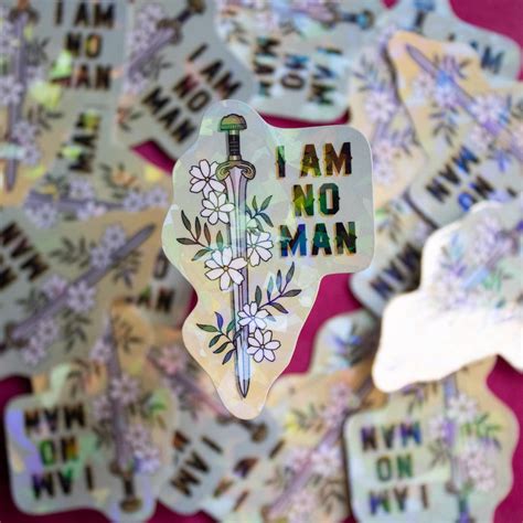 CLEARANCE I Am No Man LOTR Sticker, Lord of the Rings Sticker, Eowyn ...