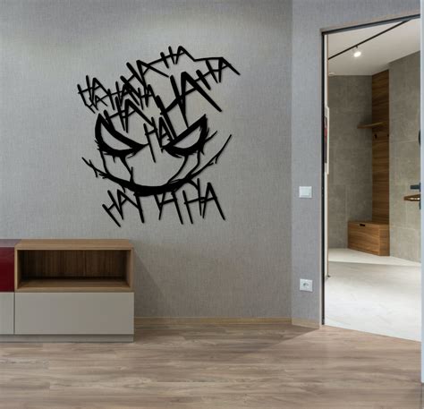 Ha Ha Ha Joker Metal Wall Art, Joker Art, DC Comics Wall Art, Joker ...