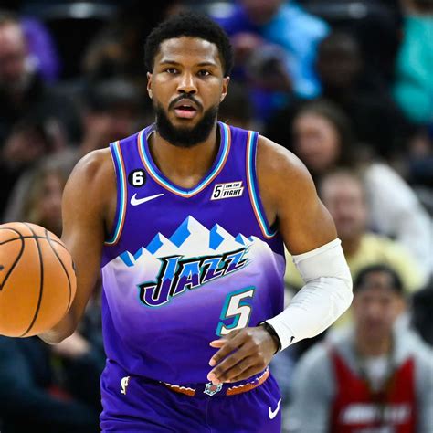 Download Basketball Player Malik Beasley Utah Jazz 2023 Wallpaper ...