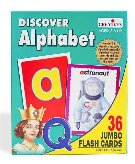 Buy Creative's Discover Alphabet Jumbo Flash Card | Educational Flash ...