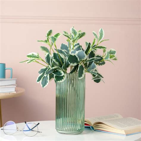 Artificial Green Leaves For Decor Set Of 2 Online - Premium Artificial ...