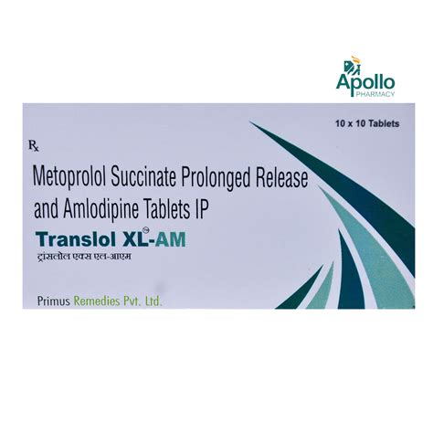 Translol XL AM Tablet 10's Price, Uses, Side Effects, Composition ...