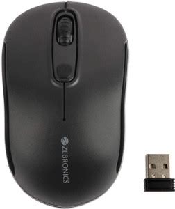 ZEBRONICS ZEB DASH PLUS Wireless Ambidextrous Optical Mouse - ZEBRONICS ...