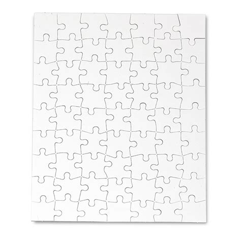 Buy Hygloss 63 Piece Rectangle Blank Jigsaw 24 Puzzles, 8.5" x 11 ...