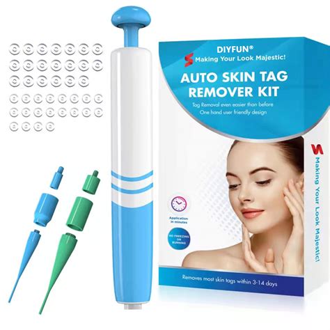 Buy Auto Skin Tag Remover, DIYFUN Skin Tag Removal Device Kit Safety and Painless for Small to ...