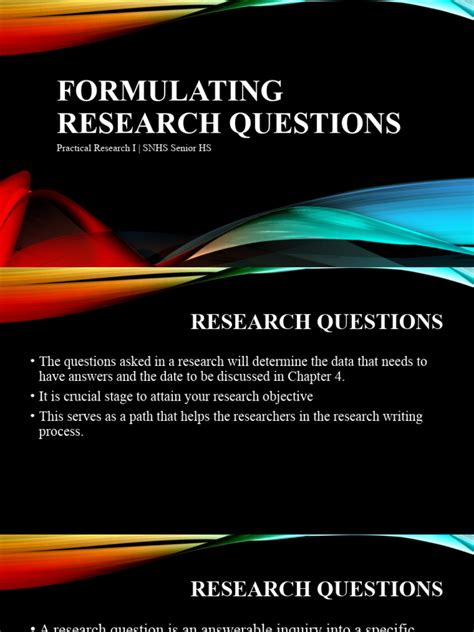 Image result for Formulating Research Questions
