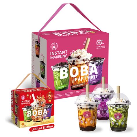 O’s Bubble Instant Marbling Boba Party Kit (Ambient) – 6 Servings ...
