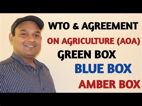 Agreement on Agriculture - Green Box and Blue Box Subsidy - Amber Box ...