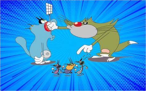 Oggy And The Cockroaches Poster For Room Paper Print - Animation ...