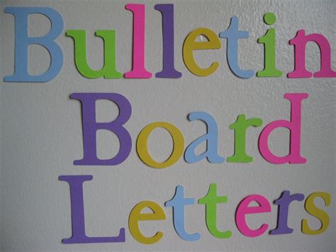 20-30 Die-Cut Letters Bulletin Board Letters