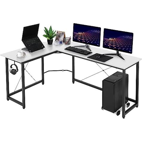 ComfyCorner L Shaped Desk, Home Office PC Laptop India | Ubuy