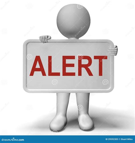 Alert Sign Meaning Notice Caution or Advisory Stock Illustration ...
