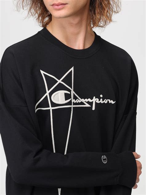 Rick Owens X Champions Outlet: Sweater men - Black | Rick Owens X ...