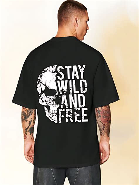 Back print oversized tshirt - Crazybee - Stay Wild