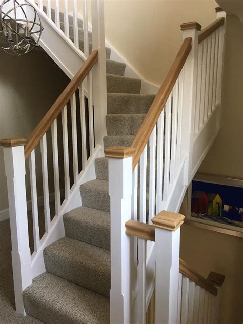 White wooden banisters - Bliss Joinery | Kent Bespoke Staircases