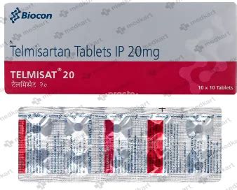 TELMISAT 20MG TABLET 10'S Price, Uses, Side Effects & Substitutes | Medkart