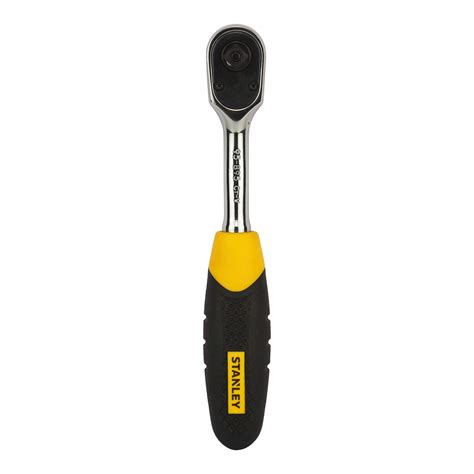 Stanley STMT95895-8B Metal Quick Release Pear Head Ratchet (Yellow, 1/4 ...
