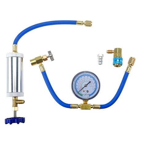 Buy R134A AC Oil Injector Tool Kit, R134A Refrigerant Charging Hose ...