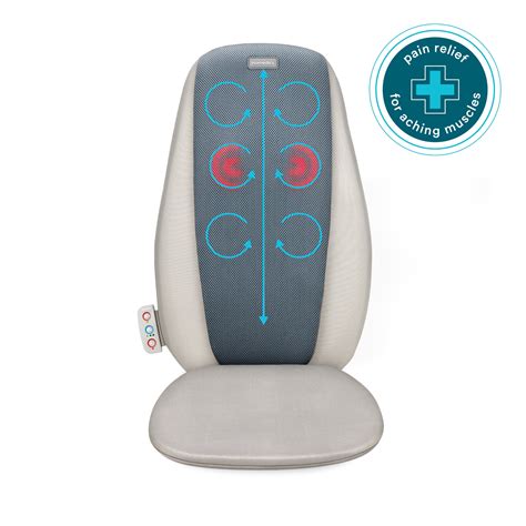 Homedics Shiatsu Massage Cushion with Heat, Pain Relief for Back Muscle ...