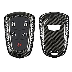 100% Carbon Fiber Case For Cadillac Key Fob, Genuine Carbon Fiber Cover ...