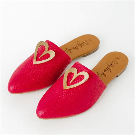 Tina Flats - Cherry | Sparkle with Comfort