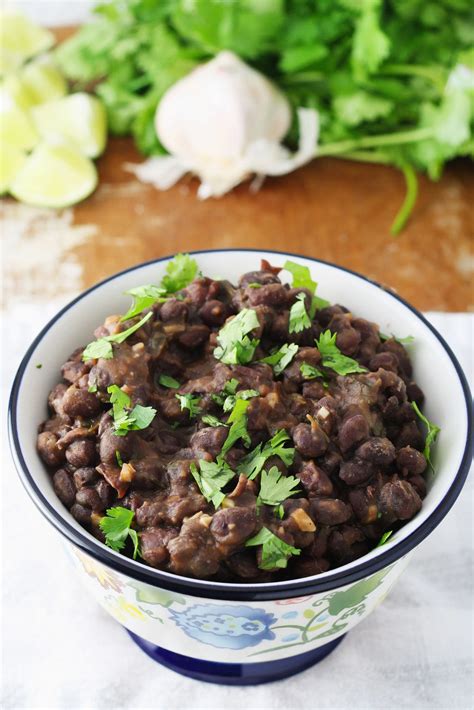 Seasoned Black Beans Side Dish