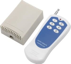 EMERGING TECHNOLOGIES DC 12V 6 Channel Relay Module Wireless RF 433MHz ...