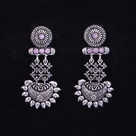 Enchanted Swing dangler earring (Baby Pink) – StylishKudi