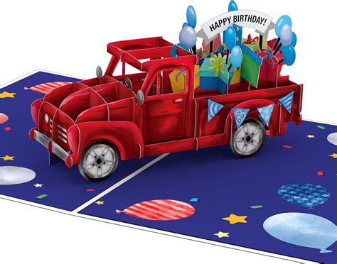 Buy Lovepop General Truck Birthday Card with Pop-Up Gift – Birthday ...