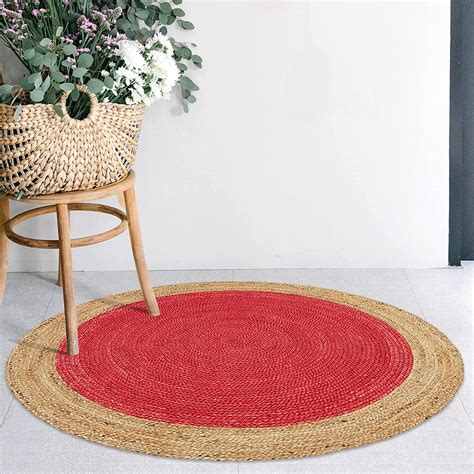 KH Handloom Handmade Hand Braided Natural Jute Carpet for Living Room ...
