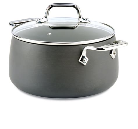 All-Clad HA1 Hard Anodized Nonstick Cookware, Soup Pot with Lid, 4 ...