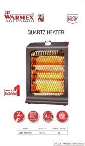 WARMEX 800 PLUS QUARTZ HEATER Quartz Room Heater Price in India - Buy ...