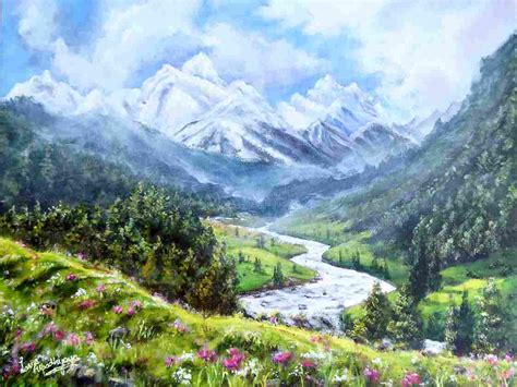 Aru Valley Vista Kashmir – Crafttatva.com
