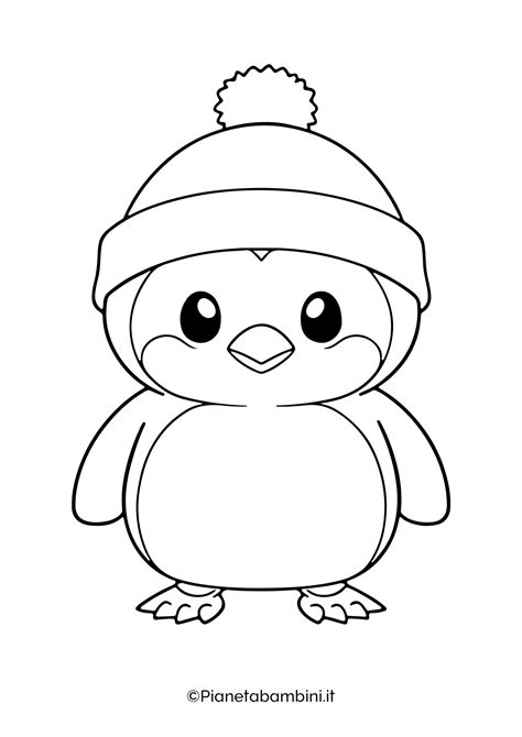 30 Disegni di Pinguini da Colorare | PianetaBambini.it