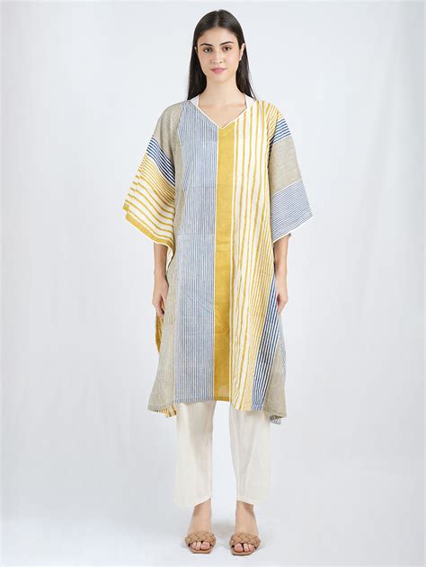 White Hand Block Printed Cotton Top