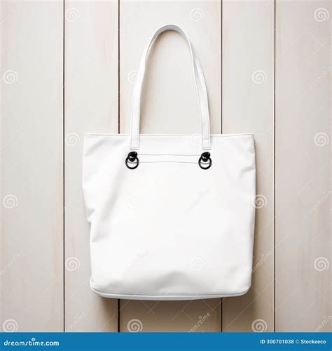 Stunning White Shoulder Bag with Minimal Retouching Stock Illustration ...