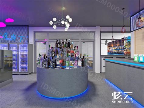 新中式酒水店免费3d模型下载_ID10310436_3dmax免费模型-欧模网