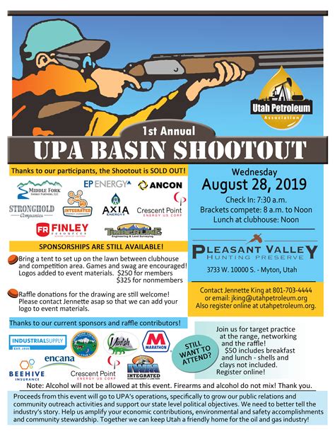 New Shootout Flier – UTAH PETROLEUM ASSOCIATION