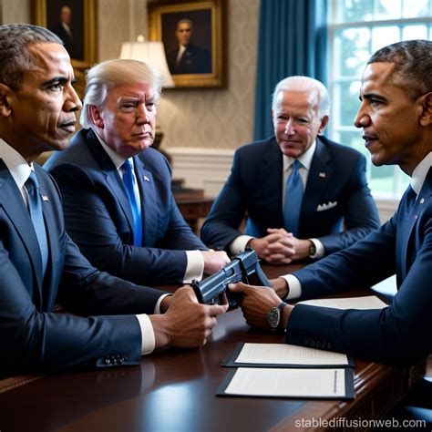 Three Presidents Playing Call of Duty | Stable Diffusion Online