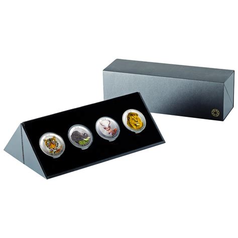 Buy MMTC-Pamp India Pvt. Ltd. Wildlife Series 4-in-1 Coin Set 999.9 ...
