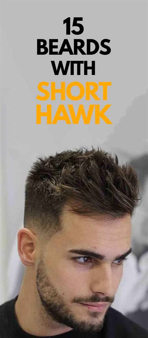Faux Hawk Hairstyle-15 Funky Hairstyles that suit your Beard.