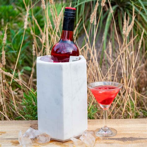 WHITE MARBLE WINE CHILLER - LUXLINA